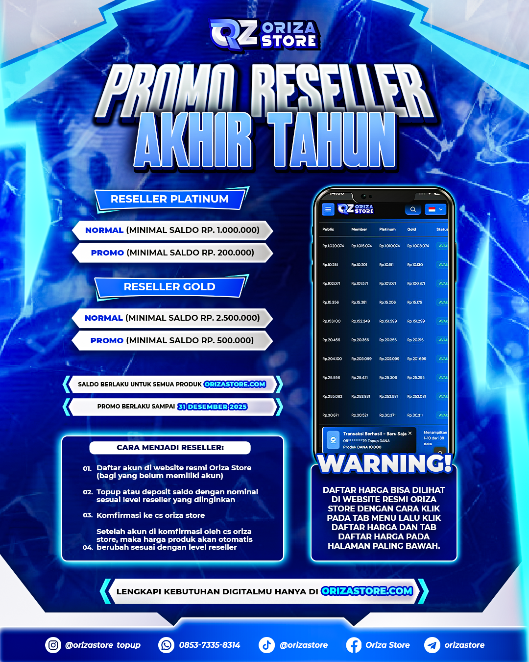 PROMO RESELLER AKHIR TAHUN